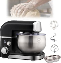 Elektrische Standmixer - Keukenmachine Mengmachine - Thuis Bakken Koken - 6 Snelheidsstanden - 3.5 Liter Kom - Wit — thumbnail 1