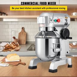 Keukenmixer – Elektrische Mixer – Deegkneder – Mixervoet – 10 Liter Kom – 450 Watt – 3 Snelheden — thumbnail 5