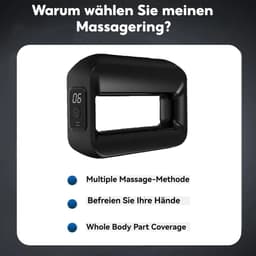 Massagepistool met 6 intensiteitsniveaus, 3 ritmemodi, handmassageapparaat, elektrisch massagepistool met heupband, oplaadbaar. — thumbnail 3