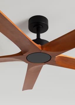 CREATE - Stille plafondventilator 40W van 100% hout in verschillende mate - XXL - Geen licht - Afstandsbediening - WIND INDUSTRIAL WOOD — thumbnail 3