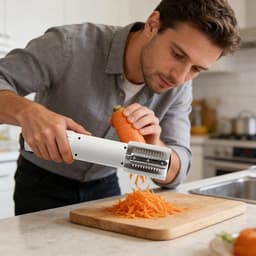 Elektrische Rasp - Keukenrasp Versnipperaar - Snel Ingrediënten Snijden - Draadloos en Draagbaar - 245 cm - Romig — thumbnail 2