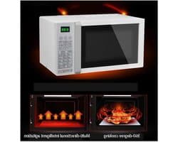 Magnetron Oven - Keuken Apparaat - Snel Eten Bereiden - Digitale Display - 23 Liter Capaciteit - Zilver