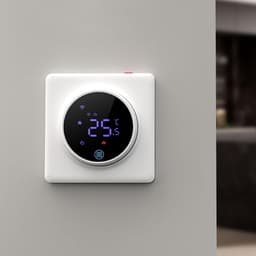 Slimme Thermostaat - Programmeerbare Regelaar - Energie Besparen - Stembediening en App - 3A Belasting - Zwart — thumbnail 3