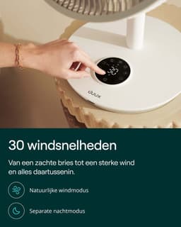 Duux Whisper Flex 2 - Statiefventilator zonder WiFi - Staande Ventilator Geruisloos - Wit — thumbnail 4