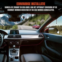 RUX® Dashcam voor Auto Voor en Achter - Dashcam - Zwart - 15cm x 12cm x 9cm ; 290g — thumbnail 3