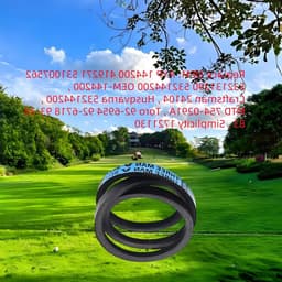 Grasmaaier Riem - V-snaar Maaidek - Maaien Gazon - Dubbele Versterking - 1/2" x 88" - Zwart — thumbnail 1
