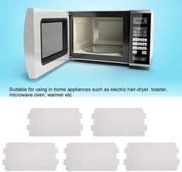 Dailygoods- Mica Plaat - 5 Stuks - Hoge Temperatuur Weerstand - Duurzaam - Magnetron Onderdeel - Isolerende Eigenschappen - Milieuvriendelijk - Microwaveplaat — thumbnail 3
