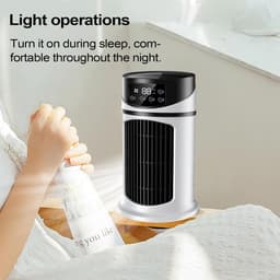 Persoonlijke Air Cooler - Ventilator Luchtkoeler - Persoonlijke Koeling - 3 Windstanden - 25x15x15 cm - Wit — thumbnail 3