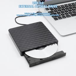 Externe Schijf - Optische Drive - Data Archiveren - Dubbele Interface - USB 3.0 Type C - Zwart — thumbnail 2