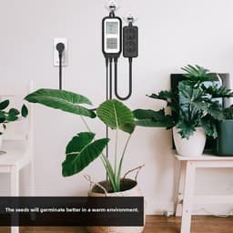 Digitale Thermostaat - Temperatuurregelaar Stopcontact - Klimaatbeheersing Thuis - App Afstandsbediening - 10A Vermogen - Zwart — thumbnail 5