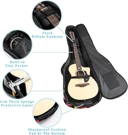 Gitaar Tas - Gitaar Rugzak - Muziek Opslag - Waterdicht Oxford Doek - 109 x 43 x 12 CM - Kleur2 — thumbnail 4