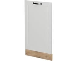 Vaatwasserfrontpaneel - Keukenfront - Keuken Integratie - Stijlvol R-Line Design - 45 cm Breed - Wit Landhuis