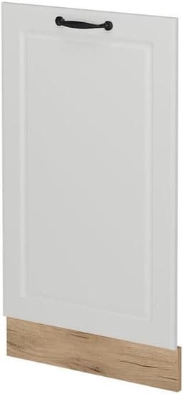 Vaatwasserfrontpaneel - Keukenfront - Keuken Integratie - Stijlvol R-Line Design - 45 cm Breed - Wit Landhuis — thumbnail 1