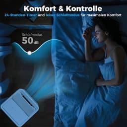 Mobiele Airco 12000 BTU (3,5 kW) met Afvoerslang - 5-in-1 Airconditioner- Koelen - Ventileren & Ontvochtigen - Timer - Afstandsbediening — thumbnail 3