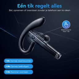 Golden Sound Oordopjes met Microfoon - Draadloze Headset - Oortjes draadloos - Bluetooth oordopjes – Handsfree Bellen Auto - Koptelefoon - 10 uur batterijduur - Belfunctie - Zwart — thumbnail 4