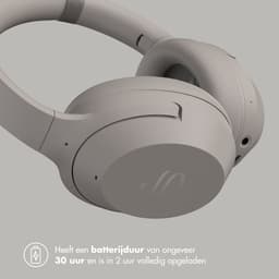 Selencia Urban Play Koptelefoon - Draadloze Koptelefoon met Active Noise Cancelling - Bluetooth Headphones - Cosy Grey — thumbnail 5