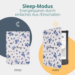 PocketBook Verse Pro e-reader Azure – 6 inch – 16 GB – waterdicht + Bloemen Hoesje – voordeelbundel — thumbnail 3