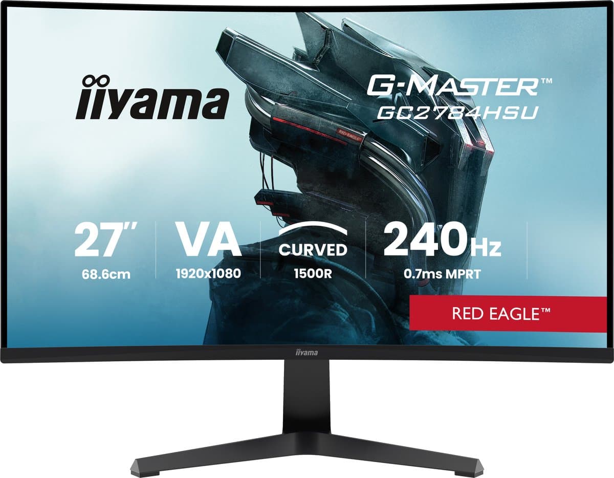 iiyama G-Master Red Eagle GC2784HSU-B1 27'' Curved gaming monitor — afbeelding 1