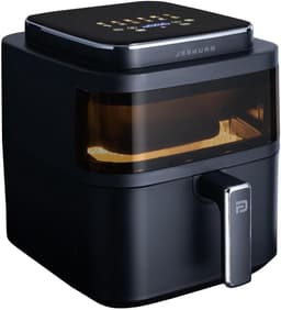 Luchtfriteuse - Airfryer Heteluchtfriteuse - Gezond Koken - Verlicht Kijkvenster - 6 Liter - Zwart — thumbnail 1
