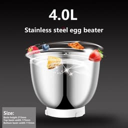 Keukenmachine Mixer - Standmixer Keuken - Bakken Thuis - 6 Snelheden Instelbaar - 4L Kom - Multicolor — thumbnail 2