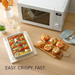 Grill Magnetron - Combinatieoven - Snel Koken - Automatisch Ontdooien - 29L - Wit — thumbnail 3