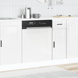Vaatwasser Paneel Porto Hoogglans Wit 60x1.5x67 cm Engineered Hout, jiangboyue-854139 — thumbnail 3