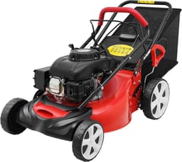 Benzine Grasmaaier - Zelfrijdende Maaier - Gazon Onderhoud - 8-voudige Hoogteverstelling - 51 cm Snijbreedte - Staal — thumbnail 1