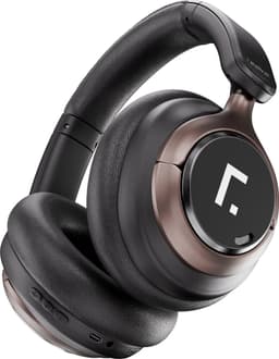 Over Ear Koptelefoon Draadloos - Draadloze Headset met Microfoon - Bluetooth 6.0 - 60 Uur Batterij - Inklapbaar - Active noice cancelling (ANC) Kristalheldere Gesprekken - Bluetooth Headset - hoofdtelefoon - Zwart — thumbnail 1