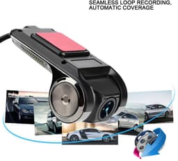 Dailygoody - HD 1080P Auto Dash Camera - GPS - Slim en Compact - 3.140 graden - Smart Driving Recorder - Voor voertuigen - — thumbnail 4