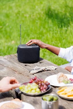 Pure Woodland waterdichte (IP67) buitenspeaker met Bluetooth en FM/DAB+ radio, Zwart — thumbnail 2