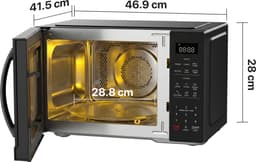Heinner Combi Magnetron Vrijstaand 23 Liter - Magnetron met Grill, Heteluchtoven & Airfryer - 4-in-1 met 900W & 10 Airfry Programma's - Zwart — thumbnail 3