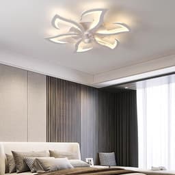 RUX® Plafonniere Met Ventilator - Plafondventilator - Plafondventilator Met Verlichting - Wit - 79cm x 79cm x 13cm; 6 kg — thumbnail 1