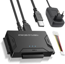 USB3.0 naar IDE/SATA Hard Drive Adapter voor 2.5/3.5 Inch HDD - 5Gbps Converter met SATA Kabel voor Windows 11/10/8/7/XP/Vista — thumbnail 1