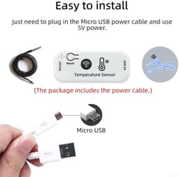 Temperatuur Schakelaar - Slimme Thermostaat - Automatische Controle - Waterproof Sensor - 1 meter kabel - Wit — thumbnail 3
