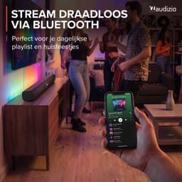 Soundbar - Audizio SB90 - HDMI-ARC - Bluetooth - 90 Watt - Optisch - Soundbar voor TV - 90 cm breed — thumbnail 5