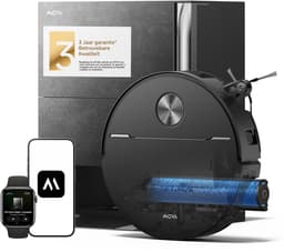 Mova Z70 Ultra Roller Robotstofzuiger Stone Zwart - Dweilfunctie - Automatisch legen & bijvullen - 36.000 Pa zuigkracht - Zelfreinigend 100 °C - Randreiniging - Huisdierenhaar - Grote watertank - Snelladen - 3 jaar garantie — thumbnail 2