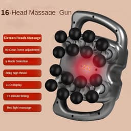 Jently massage pistool - massage gun - massage apparaat - 16 hoofd op hogen frequentie - voor spiermassage — thumbnail 5