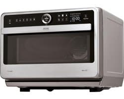 TIM® Stoomoven - Stoomoven Kookboek - Stoomoven Ontkalker - Zwart/Zilver - 30cm x 49cm x 38cm