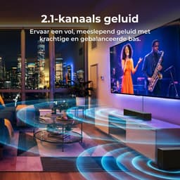 ULTIMEA Poseidon R3T 2.1-kanaals soundbar met draadloze subwoofer, app-bediening, soundbar voor Smart TV, Bluetooth 6.0, HDMI, optisch — thumbnail 3