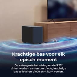ULTIMEA Poseidon R3T 2.1-kanaals soundbar met draadloze subwoofer, app-bediening, soundbar voor Smart TV, Bluetooth 6.0, HDMI, optisch — thumbnail 5