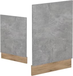Frontpaneel Vaatwasser - Afdekpaneel Keuken - Keukenintegratie - Stijlvol Design - 45 cm - Beton Antraciet — thumbnail 5