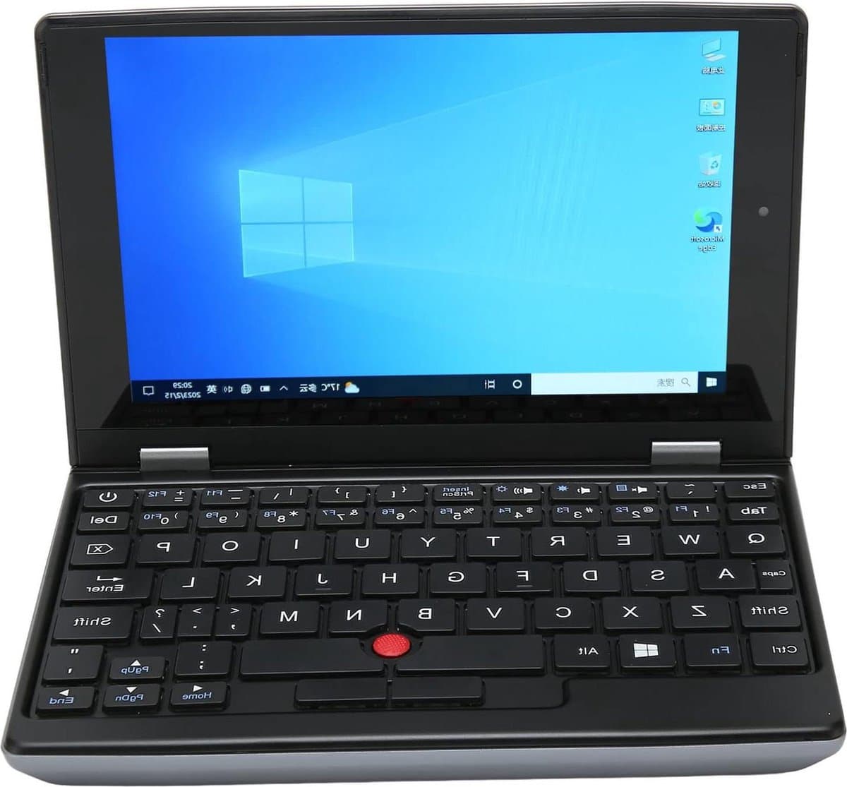7 Inch Touch Screen Pocket Mini Laptop Win 10 Handheld PC met 12GB RAM en 256GB Opslag Dual Band WiFi Front Camera USB3.0 - Draagbare Computer Notebook met J4105 CPU (12G+256G EU-stekker) — afbeelding 1