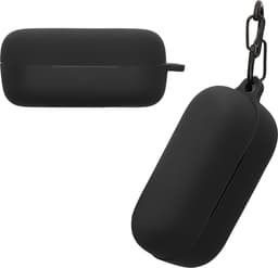 kwmobile Hoes geschikt voor Sony WF-C510 - Siliconen cover voor oordopjes in zwart — thumbnail 5