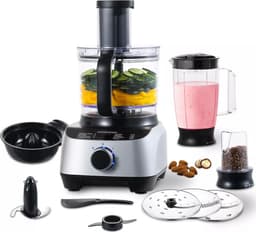 Keukenmachine - 11 in 1 - Multifunctionele Keukenmixer - Sinaasappelpers - Bonenmaler - 1300W — thumbnail 1