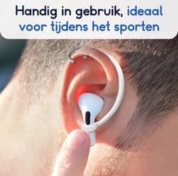 Ibley EarLoop Sport hooks paars voor Apple AirPods Pro 1/2 & AirPods 3/4 - Oorhaken - Siliconen sport haken - Geschikt voor AirPods Pro 1/2 en Apple AirPods 3/4 - Set van 2 — thumbnail 5
