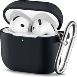 YONO Hoesje geschikt voor Airpods 4 - Case - Siliconen - Zwart — thumbnail 1