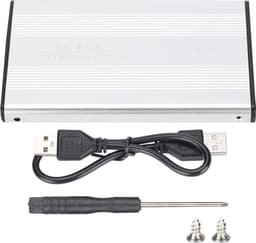 Mrs. Jones Draagbare Externe Harde Schijfbehuizing USB2.0 Draagbare HDD/SSD Harde Schijf voor Laptops/OS X Externe Gegevensopslag Plug-and-play HDD 2TB Zilver . — thumbnail 2