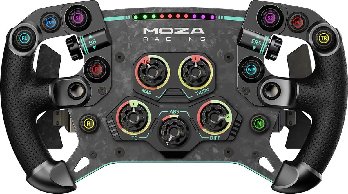 Moza Racing GS V2P Sim Racing Stuurwiel – Hoogwaardige Direct Drive Stuur - PC — afbeelding 1