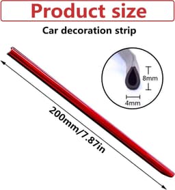 Auto Ventilatiesleuf Decoratie - 20 Stuks - Auto Ventilatierooster Styling - Gieten - Doe-het-zelf - Interieur Decoratie - Strips Ventilatierooster — thumbnail 2