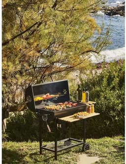 MIKE houtskoolbarbecue - Kookoppervlak 71 x 35 cm — thumbnail 2